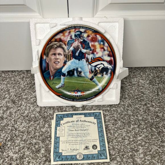 Bradford Exchange Other - John Elway "King of the Mountain" by Rick Brown First Edition NFL Souvenir Plate